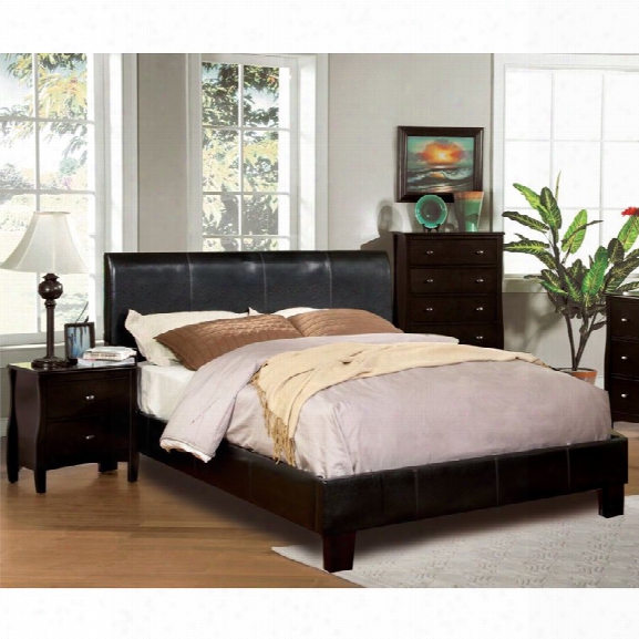 Furniture Of America Mevea 3 Piece Queen Bedroom Set In Espresso