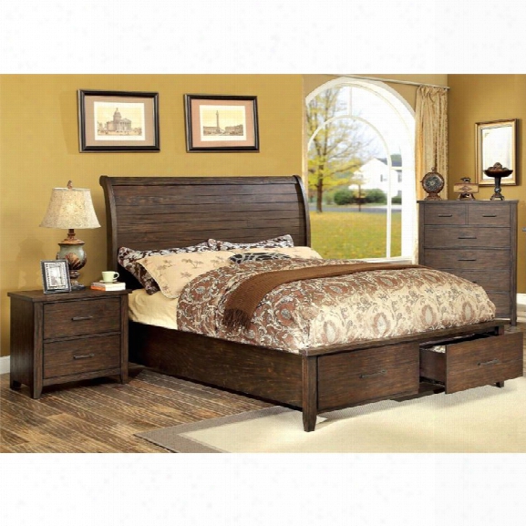 Furniture Of America Nuguay 2 Piece King Storage Bedroom Set