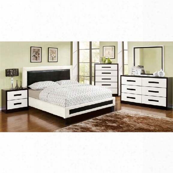 Furniture Of America Retticker 4 Piece King Panel Bedroom Set