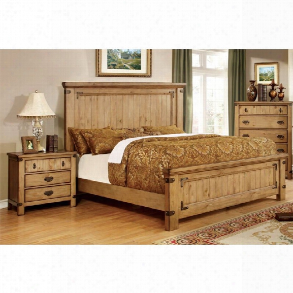 Furniture Of America Sesco 2 Piece Panel California King Bedroom Set