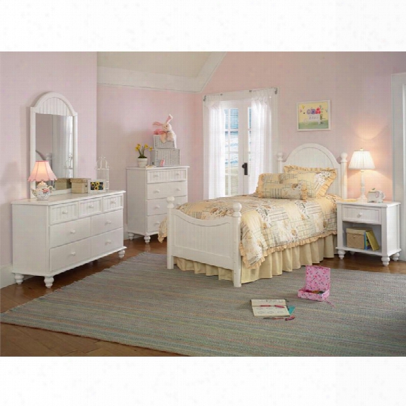 Hillsdale Westfield 5 Piece Full Bedroom Set In Off White