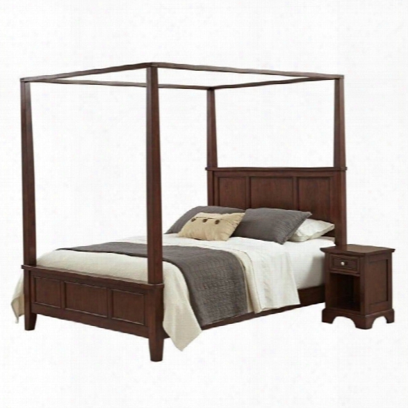 Home Styles Chesapeake Canopy Bed And Night Stand-king