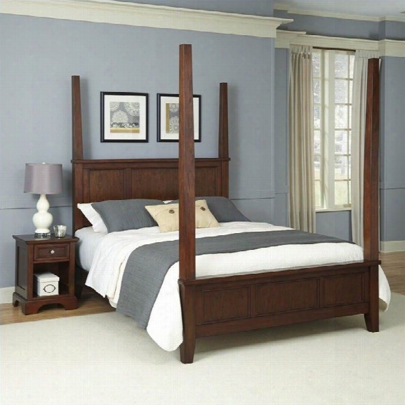 Home Styles Chesapeake Poster Bed And Night Stand-king