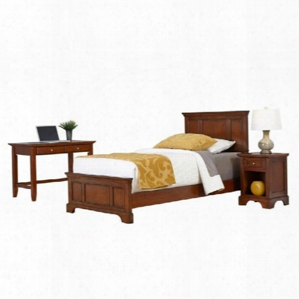 Home Styles Chesapeake Twin 3 Piece Bedroom Set In Cherry