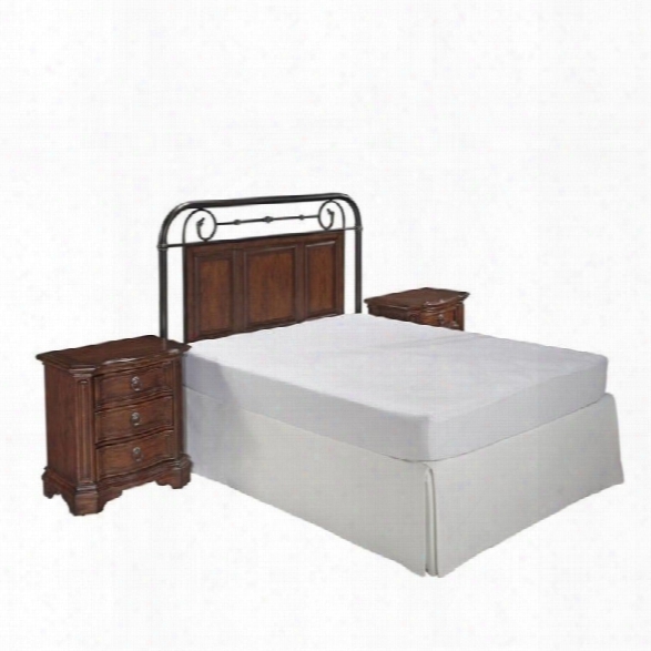 Close Styles Richmond Hill Headboard 3 Piece Bedroom Set In Cognac