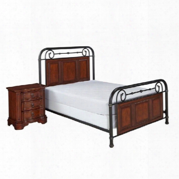 Home Styles Richmond Hill Queen 2 Piece Bedroom Set In Cognac