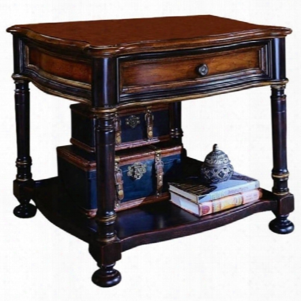 Hooker Furniture Preston Ridge Lamp Table In Cherry/mahogany Finish