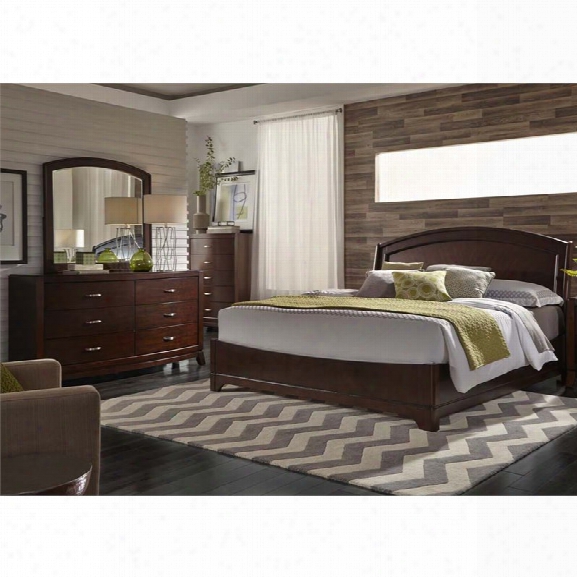 Liberty Furniture Avalon 4 Piece King Panel Bedroom Set In Truffle