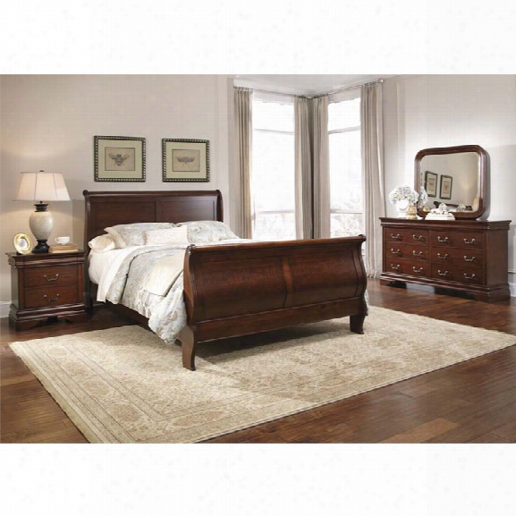 Liberty Furniture Carriage Court 4 Piece Queen Sleigh Bedroom Set