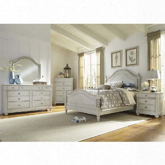 Liberty Furniture Harbor View Iii 5 Piece Queen Poster Bedroom Set