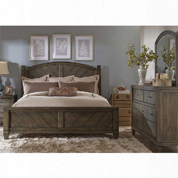 Liberty Furniture Modern Country 3 Piece Queen Poster Bedroom Set