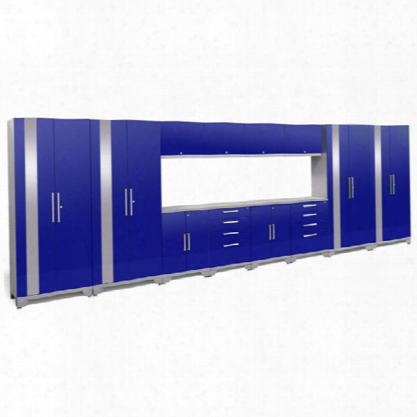 Newage Performance 2.0 14 Piece Cabinet Set In Blue