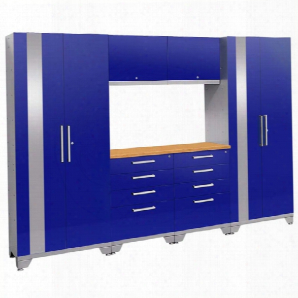 Newaeg Performance 2.0 7 Piece Cabinet Set In Blue