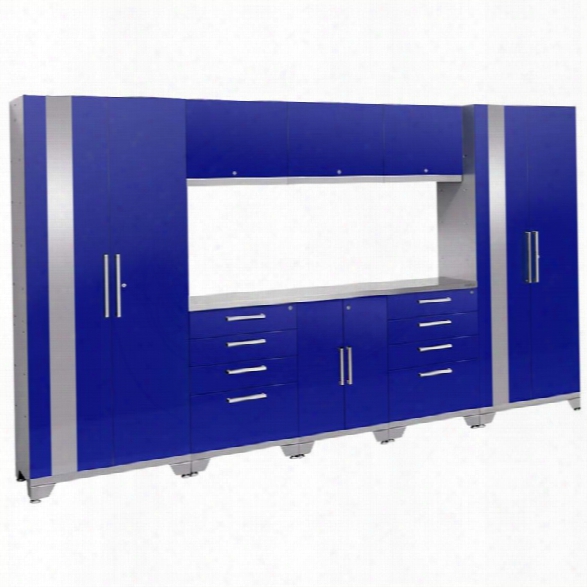 Newage Performance 2.0 9 Piece Cabinet Set In Blue