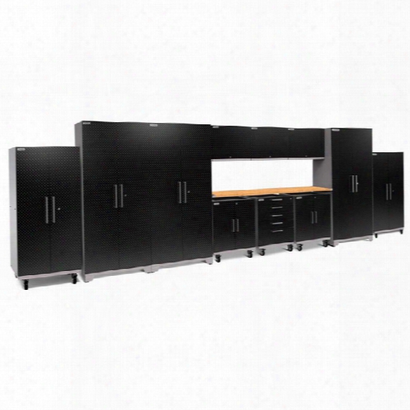 Newage Performance Plus 2.0 12 Piece Diamond Cabinet Set In Black