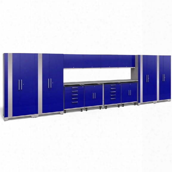 Newage Performance Plus 2.0 14 Piece Cabinet Set In Blue