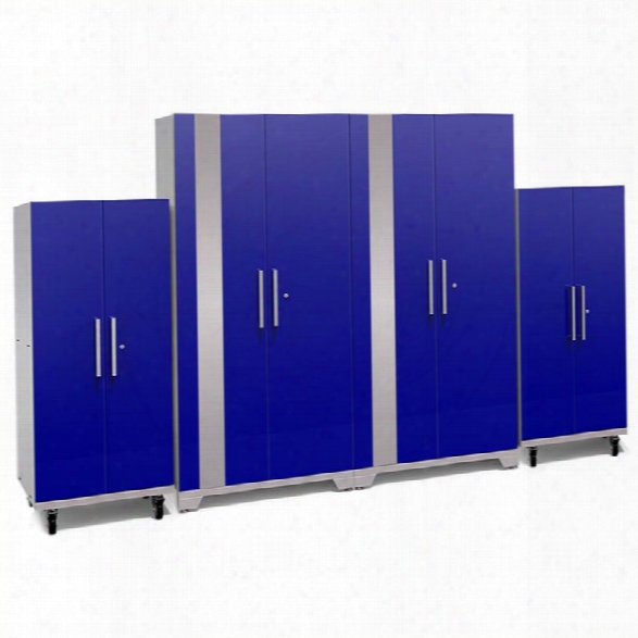 Newage Performance Plus 2.0 4 Piece Cabinet Set In Blue