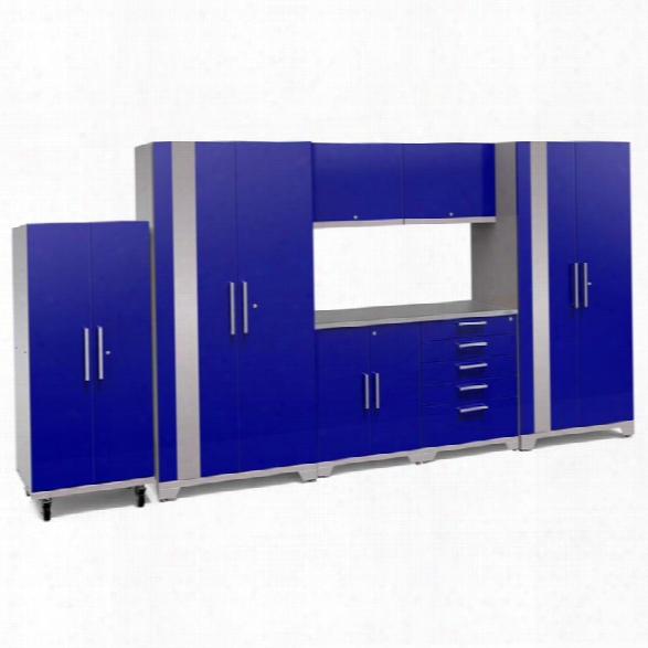 Newage Performance Plus 2.0 8 Piece Cabinet Set In Blue