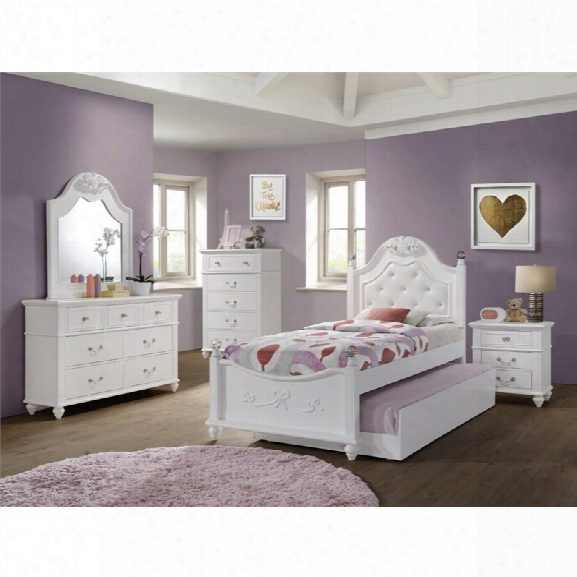 Picket House Furnishings Annie 6 Piece Twin Bedroom Set In White