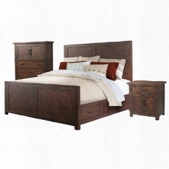 Picket House Furnishings Dex 3 Piece King Platform Storage Bedroom Set