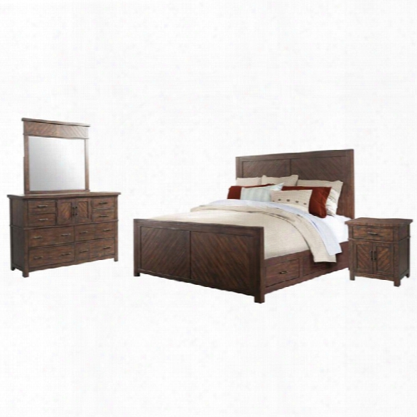 Picket House Furnishings Dex 4 Piece King Platform Storage Bedroom Set