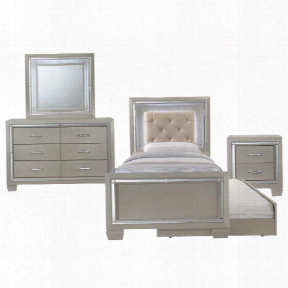 Picket House Furnishings Glamour 5 Piece Twin Panel Bedroom Set