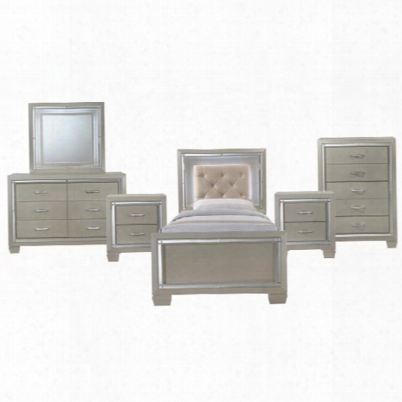 Picket House Furnishings Glamour 6 Piece Twin Panel Bedroom Set