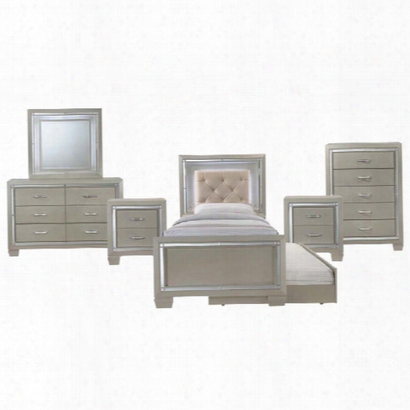 Picket House Furnishings Glamour 7 Piece Twin Panel Bedroom Set