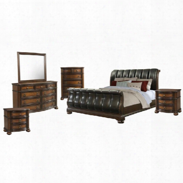 Picket House Furnishings Pentos 6 Piece King Sleigh Bedroom Set