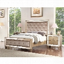 Abbyson Living Francesca 3 Piece King Bedroom Set in Gold