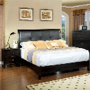 Furniture of America Muscett 2 Piece King Bedroom Set in Espresso