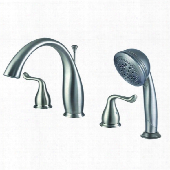 Yosemite Roman Tub Faucet With Hand-held Shower In Brushed Nickel