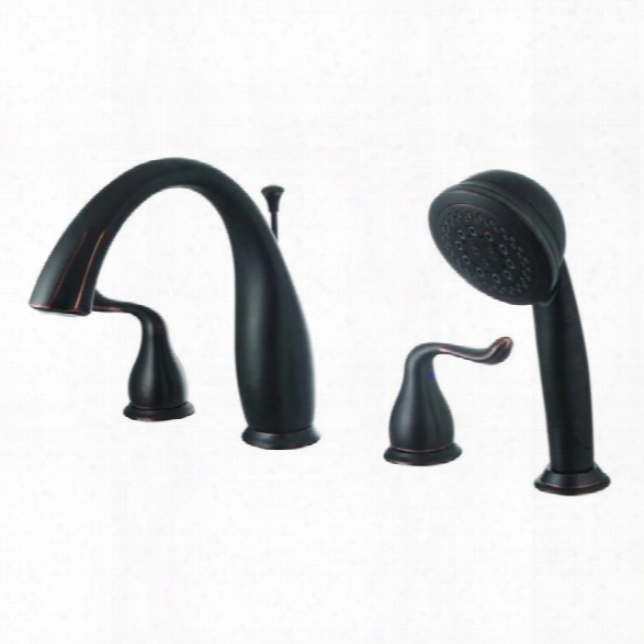 Yosemite Roman Tub Faucet With Hand-held Shower In Oil Rubbed Bronze