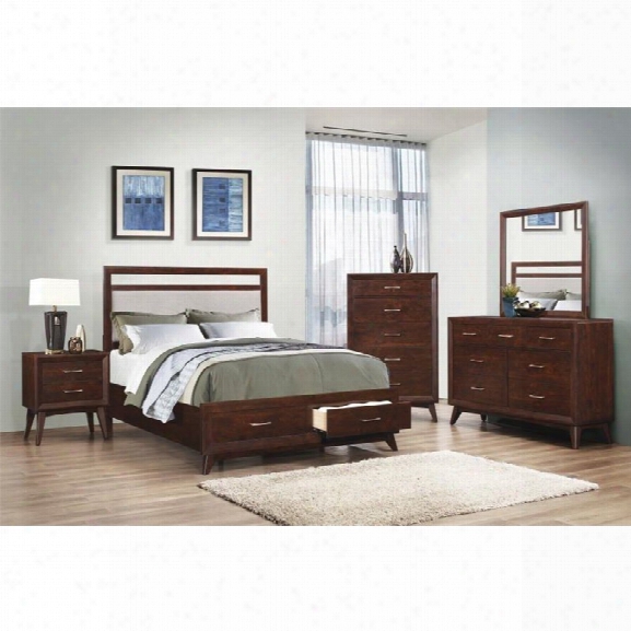 Coaster Carrington 5 Piece California King Storage Panel Bedroom Set