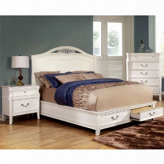 Furniture Of America Firelda 2 Pice Queen Bedroom Set In White