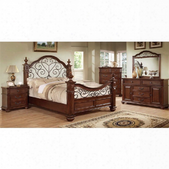 Furniture Of America Hauline 4 Piece King Bedroom Set