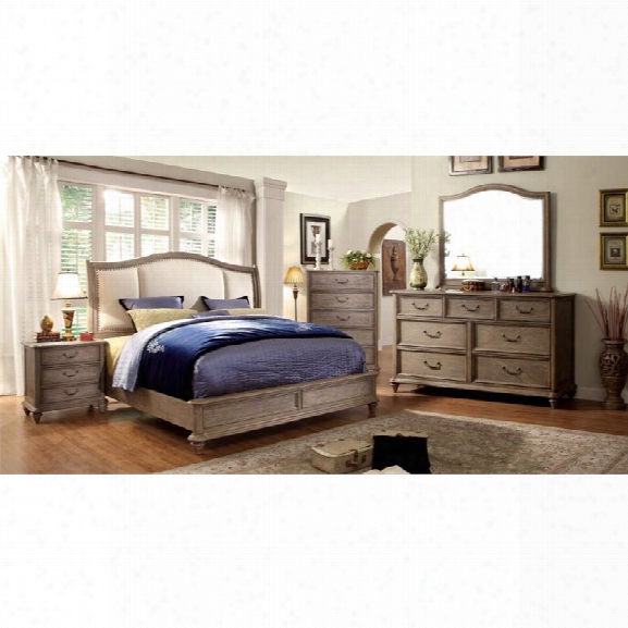 Furniture Of America Moore 4 Piece California King Bedroom Set