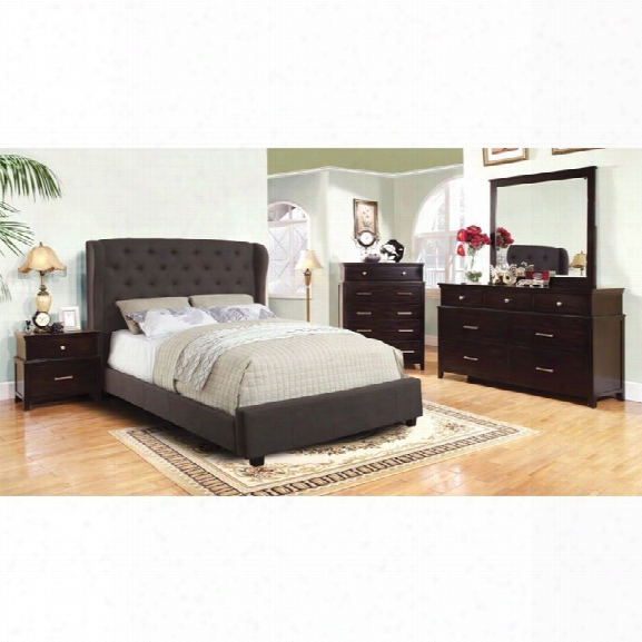 Furniture Of America Titonian 4 Piec E King Bedroom Set In Gray