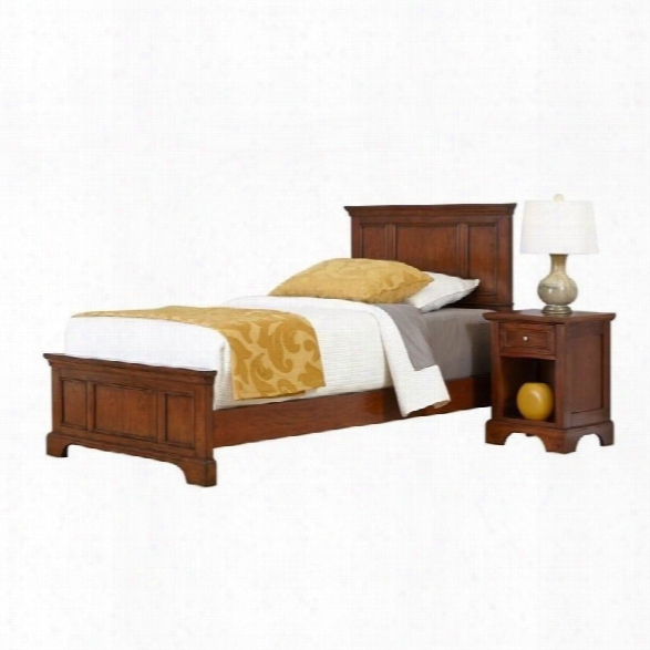 Home Styles Chesapeake Twin 2 Piece Bedroom Set In Cherry