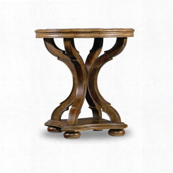 Hooker  Furniture Archivist Round End Table In Pecan