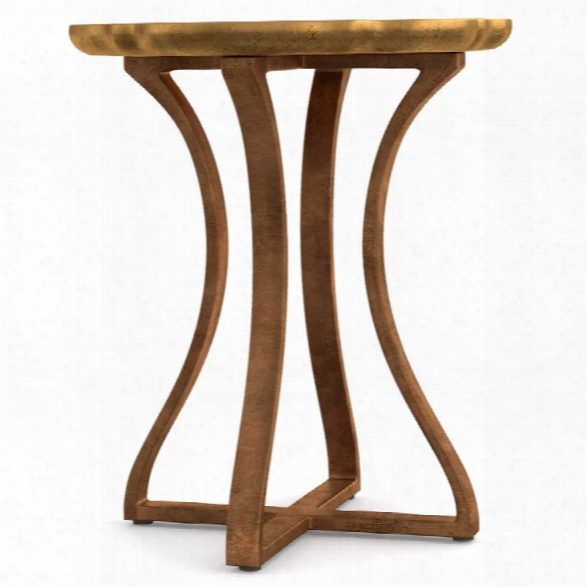 Hooker Furniture Cynthia Rowley Gold Bois Round Accent End Table