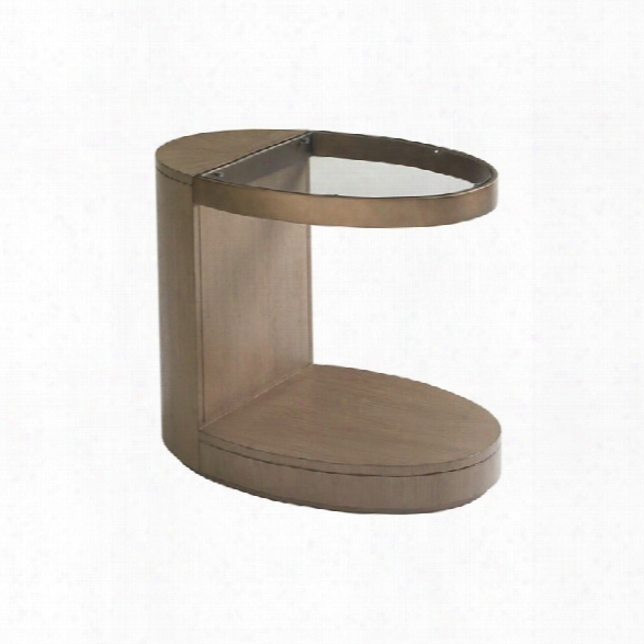 Lexington Shadow Play Highball End Table In Gray Elm