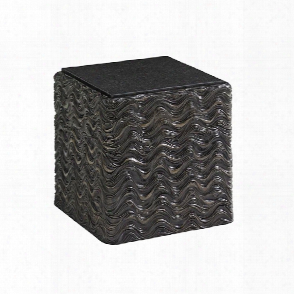 Lexington Shadow Play Talk Of The Town End Table In Black Pearl