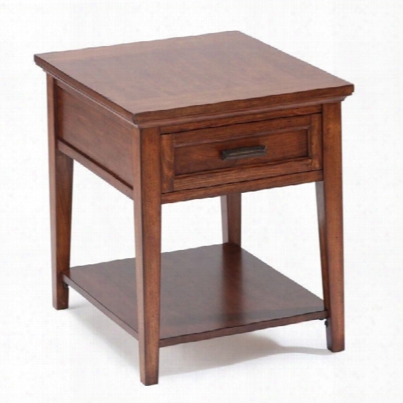 Magnussen Harbor Bay Wood Square End Table