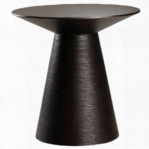 Maklaine Round End Table In Black