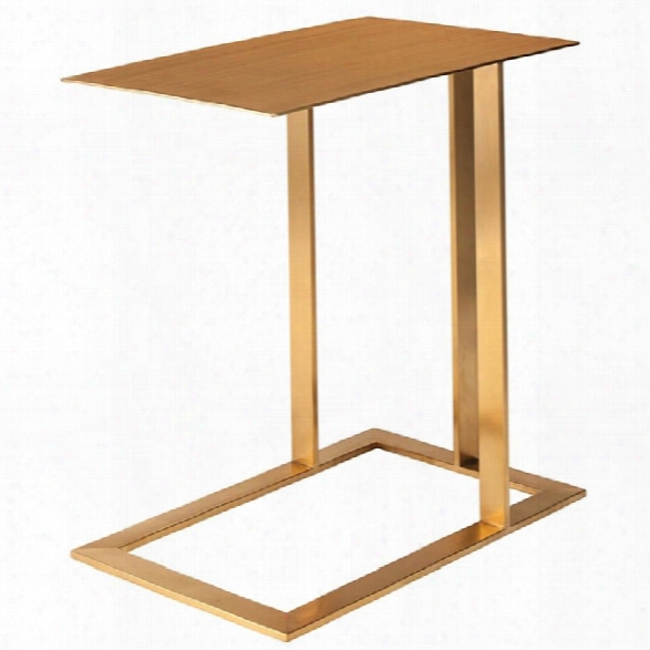 Nuevo Celine Metal End Table In Gold