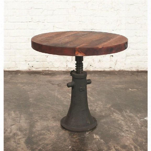Nuevo Round End Table In Burnt Umber