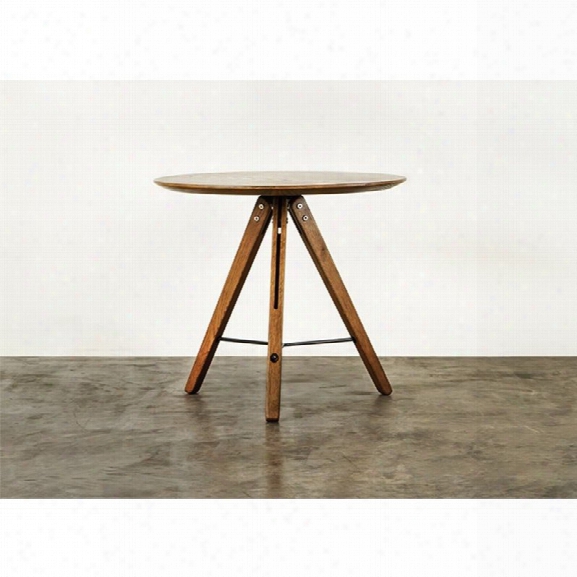 Nuevo Theo Round End Table In Fumed