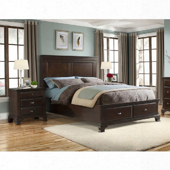 Picket House Furnishings Brinley 3 Piece King Bedroom Set In Cherry