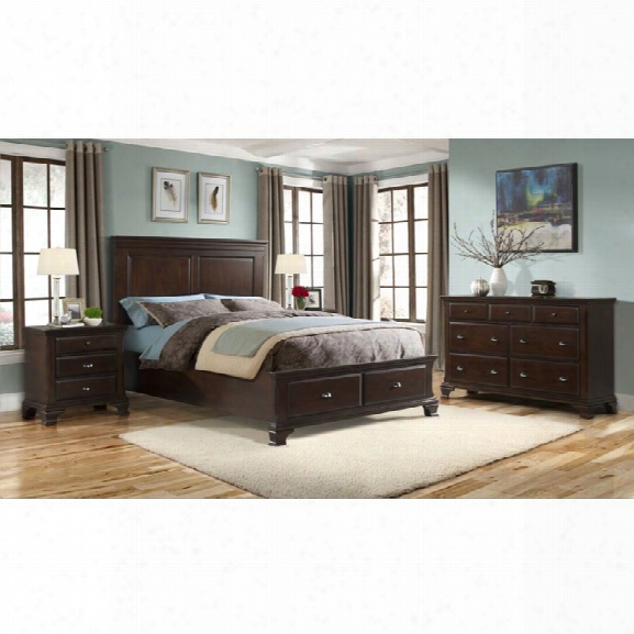 Picket House Furnishings Brinley 6 Piece King Bedroom Set In Cherry